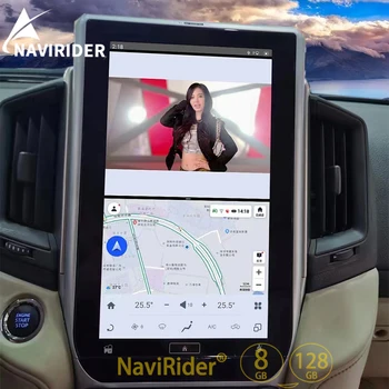 13.6 hüvelyk autórádió Android 11 Képernyőn A Toyota Land Cruiser 200 LC300 2016-2020 GPS Carplay Navigációs Multimédia Lejátszó