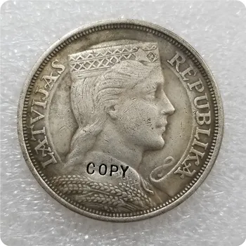 1929 Lettország 5 lat MÁSOLÁS emlékérme-replika érme, érem, érmék kollekcióhoz