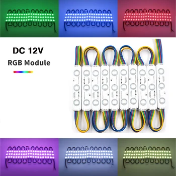 20DB DC 12V RGB SMD 5050 3Leds Moudle IP67 Vízálló Reklám Dekorációs LED Szalag