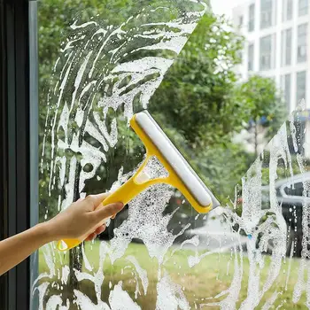 3 Az 1-Ben Windows Cleaning Ablaktörlő Üveg Ecsettel Háztartási Eszközök Tisztítása Többcélú Szilícium Kés Forshower Ajtó Autó Szélvédő