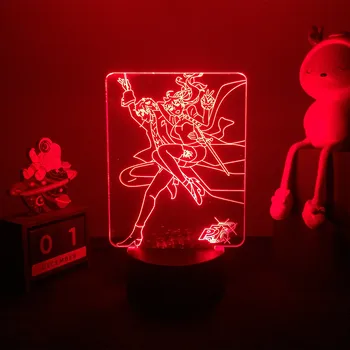 3d-s Led Lámpa Anime Persona 5 Anne Takamaki Gyerekeknek Hálószoba Dekoráció Éjszakai Fény Világítás Születésnapi Ajándék Szoba Dekoráció asztali Lámpa