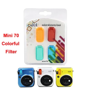 4db 1pack Meghatározott Fuji Fujifilm Instax Mini 70 Azonnali Kamera Színes Szűrők Közelről Objektív Fényképezőgép