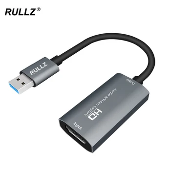 4K-HDMI-USB 2.0 Audio Video Grabber Rekord Lemez PS4 PS5 XBOX Játék Felvétel Laptop PC-Élő Streaming Videó digitalizáló Kártya
