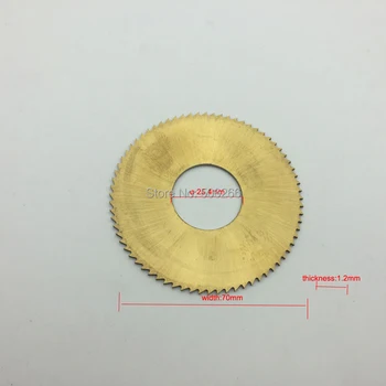 70*25.4*1.2 mm kulcs vágó 100-E1 Kulcsot Gép Kerék vágó penge lakatos szerszámok kulcs vágó gép