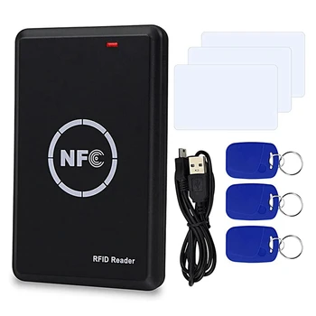 Az RFID-NFC Sokszorosító 125Khz kulcstartó Fénymásoló 13.56 Mhz-es Titkosított USB Programozó Felület RFID-Smart Kártya Olvasó Író