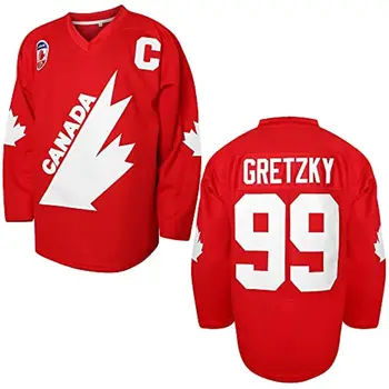 Gretzky Jégkorong Mez 99# Csapat Kanadai Vörös Jégkorong Jersey Férfi S-3XL