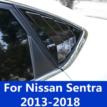 Hátsó ablak Louver Módosítás hamis tuyere dekoráció, Kültéri dekoráció, autó Tartozékok Nissan Sentra 2013-2018