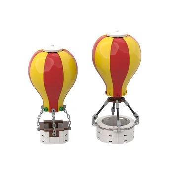 Hőlégballon MOC építőkövei Polip Váza Jelenet DIY Játékok Alkatrészek Villával Ív Tömb Játékok Fiúknak Kompatibilis 18969