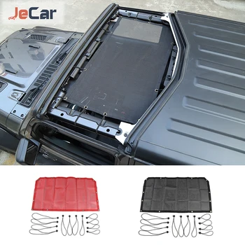 JeCar Autós Napellenző Első tetőtéri Háló Szigetelés Nettó Védelem A Jeep Wrangler JL Gladiátor JT 2018 fel Külső Tartozékok