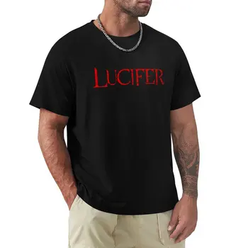 Lucifer (piros) T-Shirt vintage ruhák Túlméretezett póló grafika póló fiúk állat print póló férfi póló