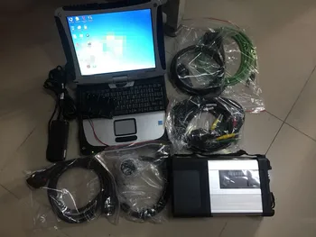MB Csillagos Automatikus diagnosztikai eszköz SD C5 a 2023.09 V Szoftver HDD a CF19 Laptop 4G toughbook teljes készlet Mercedes csillag c5 szkenner
