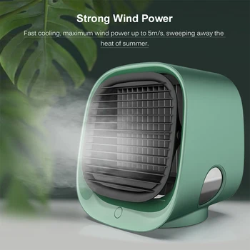 Mini Asztali légkondícionáló Anionos Légkondicionáló, Ventilátor Légtisztító Párásító Mini Hűtő Ventilátor USB Multi Hűtő