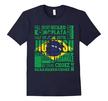 Nyári Vicces Férfi Póló Brazil Jiu Jitsu A-Z Zászló Bjj T-Shirt Egyéni Aldult Tini Unisex Digitális Nyomtatás Klasszikus