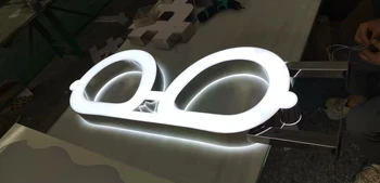 Optikai Jel Board LED Reklám Táblák Üveg Bolt Szem Kerti Épület Signage Optikus Led