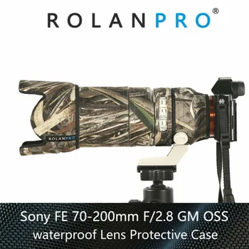 ROLANPRO SEL70200GM Lencse Álcázás Kabát esővédő Sony FE 70-200mm f/2.8 GM OSS Objektív Védő tok Vízálló Lencse Kabát