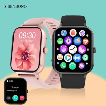SENBONO 2023 Smartwatch Férfiak Nők Bluetooth Hívás 100+ Sport Mód Fitness Tracker Vízálló Intelligens Karóra Férfi az IOS-Android