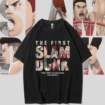 Slam Dunk Mester Film Férfi Póló Sakuragi Hanamichi Régi Emlék Anime Nyomtatott póló Shohokh Rövid sleev Pamut Ruha