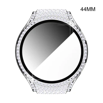 Smartwatch Nézni Full-Kristály Gyémánt Keret Gyűrű Lökhárító Védő Fedelet a Ház a Galaxy-Vigyázz 4 40mm / 44mm