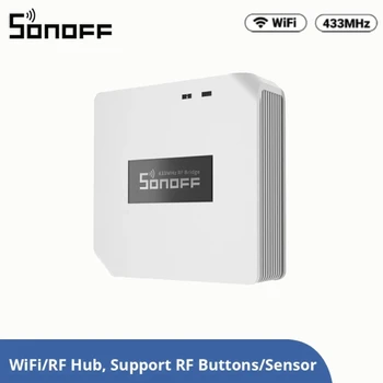 SONOFF RF Híd R2 433MHz RF Wi-Fi Vezeték nélküli Átjáró Smart Hub Home Security Támogatja DW2-RF PIR3-RÁDIÓFREKVENCIÁS Érzékelő Alexa, a Google Haza