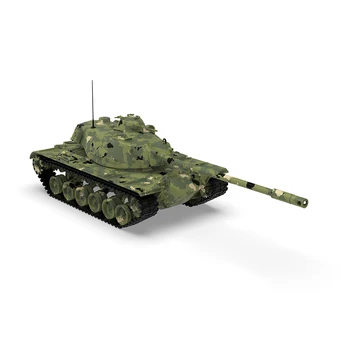 SSMODEL 48530 V1.7 1/48 3D Nyomtatott Gyanta Modell Kit MINKET T110E5 Nehéz Tank