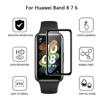 Teljes képernyővédő fólia Huawei Zenekar 8 7 6 Puha 3D-s Soft fólia Huawei Honor Zenekar 8 7 6