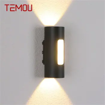 TEMOU Kültéri Fali Lámpa Lámpatest LED-es Terasz Falikarok Vízálló Kreatív Dekorációs Veranda Lépcső Kert