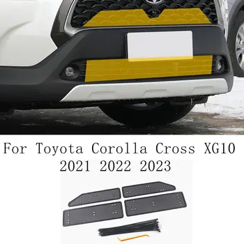 Toyota Corolla Kereszt XG10 2021 2022 2023 Hibrid Rozsdamentes Autó Elülső Középső Rács Rovar Anti-Szúnyog Por Nettó Tartozékok