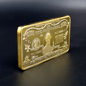 USD 10000 Dolláros Arany 24 karátos Arany, Bár az Amerikai Fém Érme, Arany Rúd Gyűjthető Ajándékok