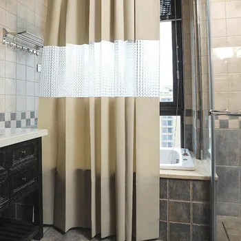 Vízálló zuhanyfüggöny Penész Bizonyíték Sűrűsödik Fürdőkádban Képernyők egyszínű Tartós Függöny az Otthon Fürdőszoba Kiegészítők