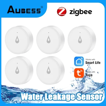 ZigBee 3.0 Tuya Víz Szivárgás Érzékelő Árvíz Érzékelő Víz Tartály Teljes Víz Kapcsolat Smart Home Security Alarm Támogassa Az Intelligens Élet