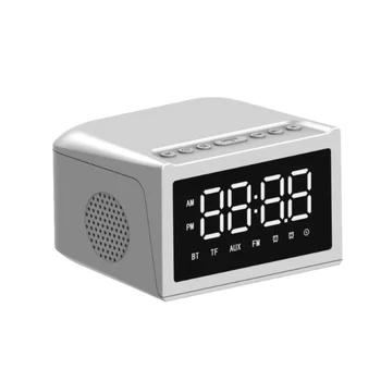 Új HF18 Vezeték nélküli Töltés Hangszóró FM Rádió LED Kijelző Ébresztőóra Többfunkciós Digitális Ébresztőóra Bluetooth Hangszóró 3 az 1-ben